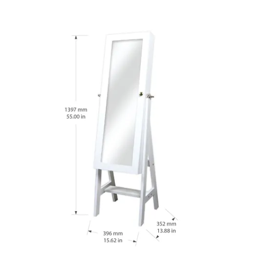 Kirkland's Home And Silver Wood Mirror Armoire- Full Length & Floor Mirrors