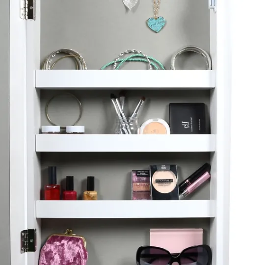 Kirkland's Home And Silver Wood Mirror Armoire- Full Length & Floor Mirrors