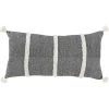 Kirkland's Home And White Artisanal Stripes Lumbar Pillow- Pillows