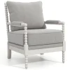 Kirkland's Home And White Beaded Frame Accent Chair- Accent Chairs