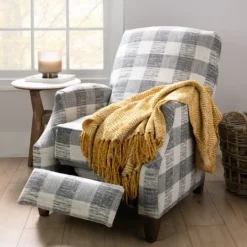 Kirkland's Home And White Buffalo Check Recliner- Accent Chairs