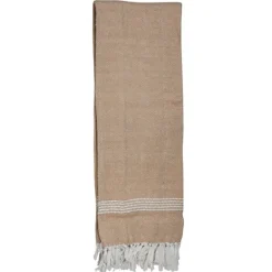 Kirkland's Home And White With Fringe Throw Blanket- Blankets & Throws