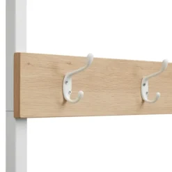 Kirkland's Home And White Wood Bench Hall Tree- Entryway Furniture