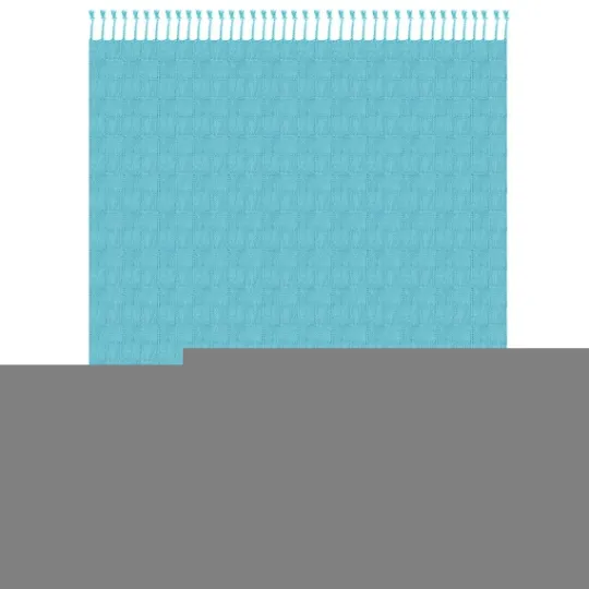 Kirkland's Home Angel Checkered Weave Fringe Throw- Blankets & Throws