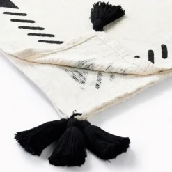 Kirkland's Home Anna Black And White Diamond Throw- Blankets & Throws