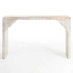 Kirkland's Home Anna Washed Wood Console Table- Console Tables