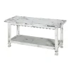 Kirkland's Home Antiquated Farmhouse Shelf Bench- Benches & Ottomans