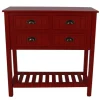 Kirkland's Home Antique Beadboard 4-Drawer Console Table- Console Tables