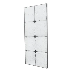 Kirkland's Home Antique Black Floral Panel Rectangle Mirror- Decorative Mirrors