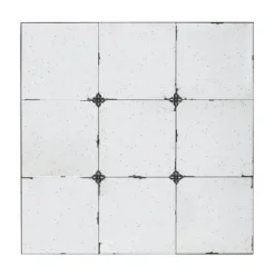 Kirkland's Home Antique Black Floral Panel Square Mirror- Decorative Mirrors
