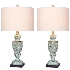 Kirkland's Home Antique Blue Decorative Urn Table Lamps, Set Of 2- Table Lamps