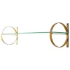 Kirkland's Home Antique Brass And Glass Wall Shelf- Shelves