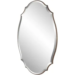Kirkland's Home Antique Bronze Curved Wall Mirror- Decorative Mirrors