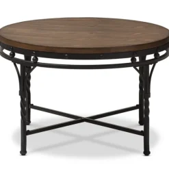 Kirkland's Home Antique Bronze Round Coffee Table- Coffee Tables
