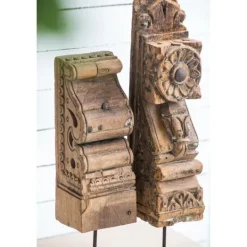 Kirkland's Home Antique Carved Wood Figurine- Statues & Figurines