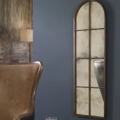 Kirkland's Home Antique Gold Arched Metal Mirror- Decorative Mirrors
