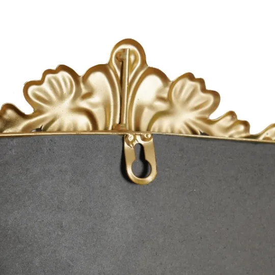 Kirkland's Home Antique Gold Metal Baroque Arch Wall Mirror- Decorative Mirrors