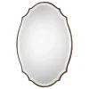 Kirkland's Home Antique Gold Rounded Edge Wood Wall Mirror- Decorative Mirrors