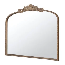 Kirkland's Home Antique Gold Studded Floral Scroll Mirror- Decorative Mirrors