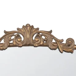 Kirkland's Home Antique Gold Studded Floral Scroll Mirror- Decorative Mirrors