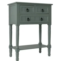 Kirkland's Home Antique Ice 3-Drawer Console Table- Console Tables