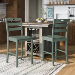 Kirkland's Home Antique Ladder Counter Stools, Set Of 2- Bar Stools & Counter Height Stools
