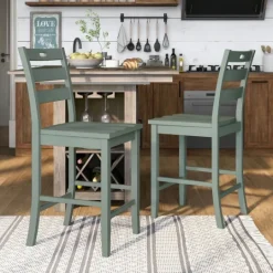 Kirkland's Home Antique Ladder Counter Stools, Set Of 2- Bar Stools & Counter Height Stools