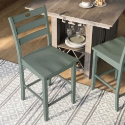 Kirkland's Home Antique Ladder Counter Stools, Set Of 2- Bar Stools & Counter Height Stools