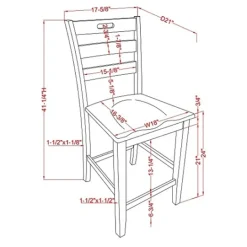 Kirkland's Home Antique Ladder Counter Stools, Set Of 2- Bar Stools & Counter Height Stools
