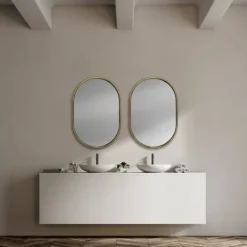 Kirkland's Home Antique Metal Frame Oval Wall Mirror- Decorative Mirrors