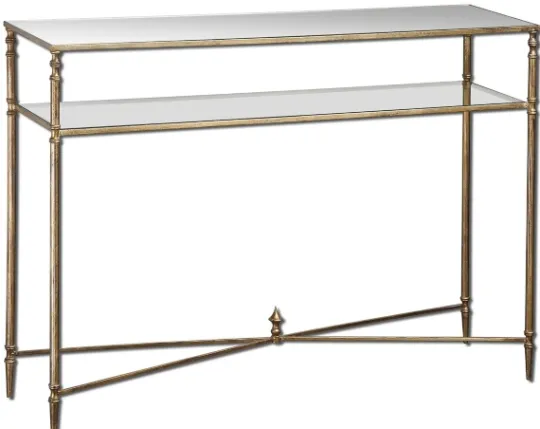 Kirkland's Home Antique Mirror Top Console Table- Console Tables