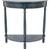 Kirkland's Home Antique Navy Half Round Console Table- Console Tables