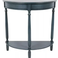 Kirkland's Home Antique Navy Half Round Console Table- Console Tables