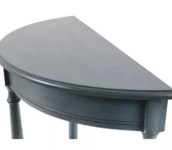Kirkland's Home Antique Navy Half Round Console Table- Console Tables