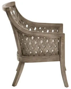 Kirkland's Home Antique Preston Woven Accent Chair- Accent Chairs