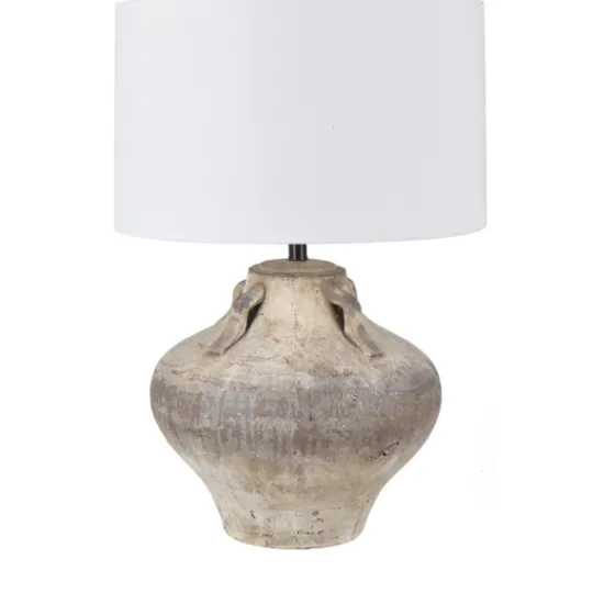 Kirkland's Home Antique Sandstone Jug Table Lamp- Table Lamps
