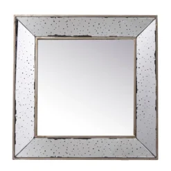 Kirkland's Home Antique Silver Glass Square Frame Mirror- Decorative Mirrors