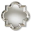 Kirkland's Home Antique Silver Quatrefoil Frame Wall Mirror- Decorative Mirrors