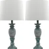 Kirkland's Home Antique Spun Center Table Lamps, Set Of 2- Table Lamps