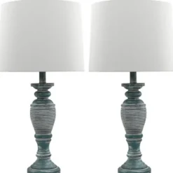 Kirkland's Home Antique Spun Center Table Lamps, Set Of 2- Table Lamps