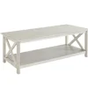 Kirkland's Home Antique Washed Wood Coffee Table- Coffee Tables