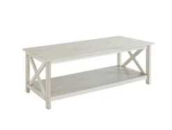 Kirkland's Home Antique Washed Wood Coffee Table- Coffee Tables