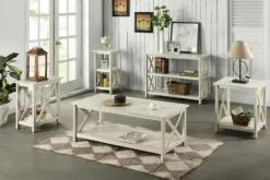 Kirkland's Home Antique Washed Wood Console Table- Console Tables