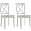Kirkland's Home Antique Washed Wood Dining Chairs, Set Of 2- Dining Chairs