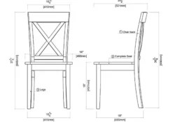 Kirkland's Home Antique Washed Wood Dining Chairs, Set Of 2- Dining Chairs