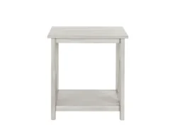 Kirkland's Home Antique Washed Wood Square Side Table- Accent & End Tables