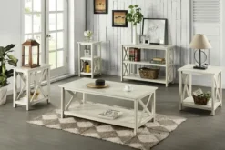 Kirkland's Home Antique Washed Wood Square Side Table- Accent & End Tables