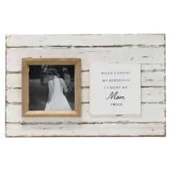 Kirkland's Home Antique White Wooden Mom Picture Frame- Picture Frames