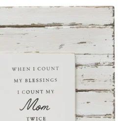 Kirkland's Home Antique White Wooden Mom Picture Frame- Picture Frames