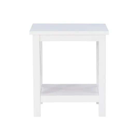 Kirkland's Home Antique White X Side Frame Accent Table- Accent & End Tables